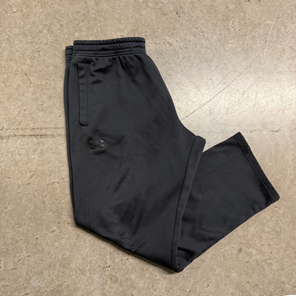 Under Armour Mens Loose Fit Sweatpants Black XL Straight Leg Track Pants
